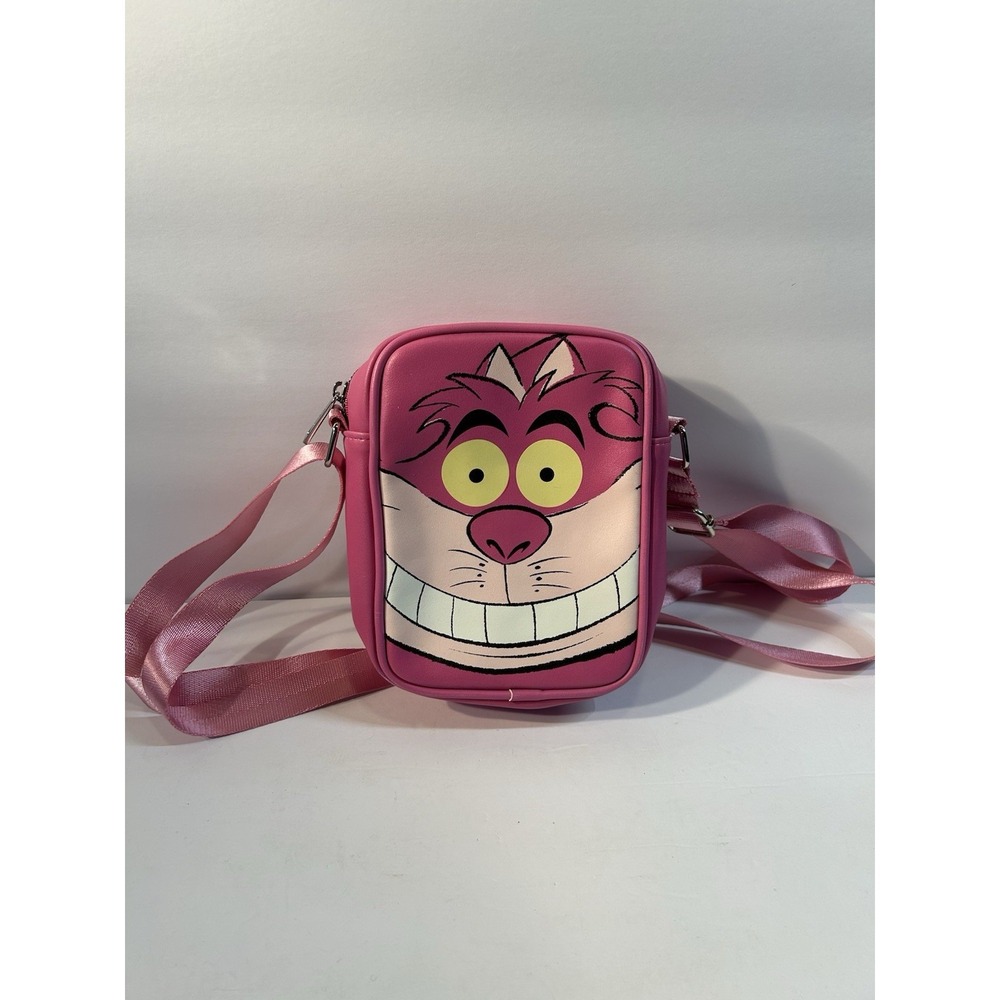 Loungefly Disney Cheshire Cat Crossbody Bag Alice In Wonderland Pink Purse